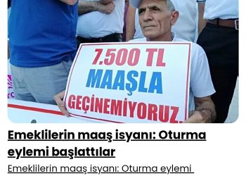 Emeklilerin maaş isyanı: Oturma eylemi başlattılar