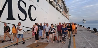 Kuşadası’na 7 kruvaziyerle 8 bin 370 turist geldi