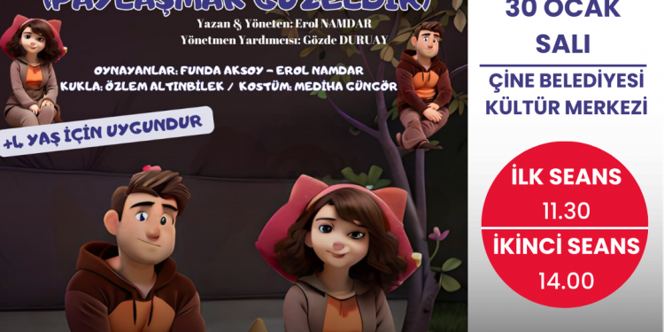 ÇİNE BELEDİYESİ ÇOCUKLARI TİYATRO OYUNUYLA BULUŞTURACAK