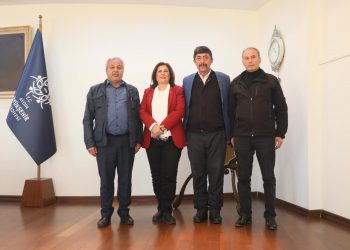 ÇİNELİ MUHTARLARDAN BAŞKAN ÇERÇİOĞLU’NA ZİYARET