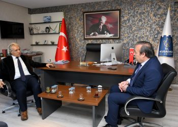 KAYMAKAM İBRAHİM KEKLİK’TEN KUŞADASI BELEDİYESİ’NE NEZAKET ZİYARETİ