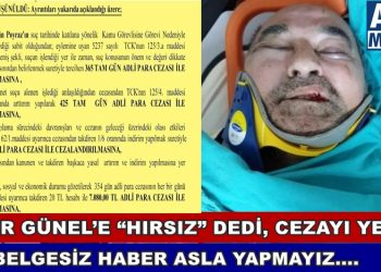 Başkan Günel’e Hakeret Yargıda Cezasız Kalmadı