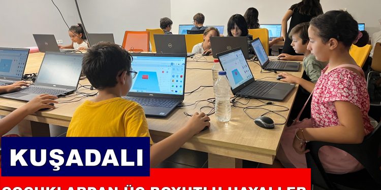 KUŞADALI ÇOCUKLARDAN ÜÇ BOYUTLU HAYALLER
