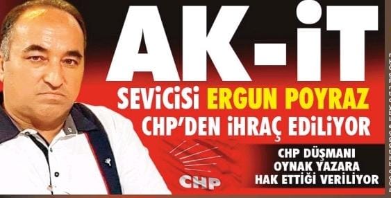 Ergun Poyraz CHP’den İhracına Saatler Kaldı