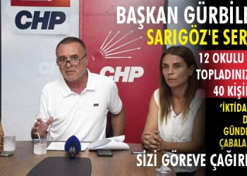 BAŞKAN GÜRBİLEK’TEN SARIGÖZE SERT ÇIKIŞ” SİZİ GÖREVE ÇAĞIRIYORUZ