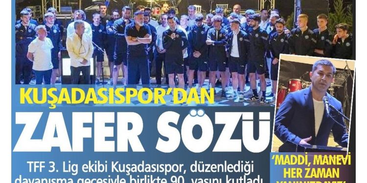 KUŞADASISPOR’DAN ZAFER SÖZÜ