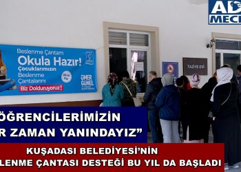 KUŞADASI BELEDİYESİ’NİN BESLENME ÇANTASI DESTEĞİ BU YIL DA BAŞLADI