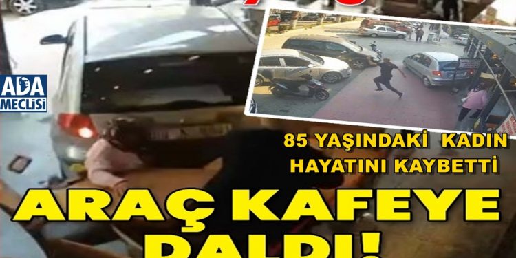 ARAÇ KAFEYE DALDI….