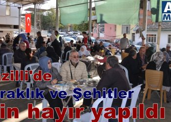 Kuraklık ve Şehitler  için hayır yapıldı