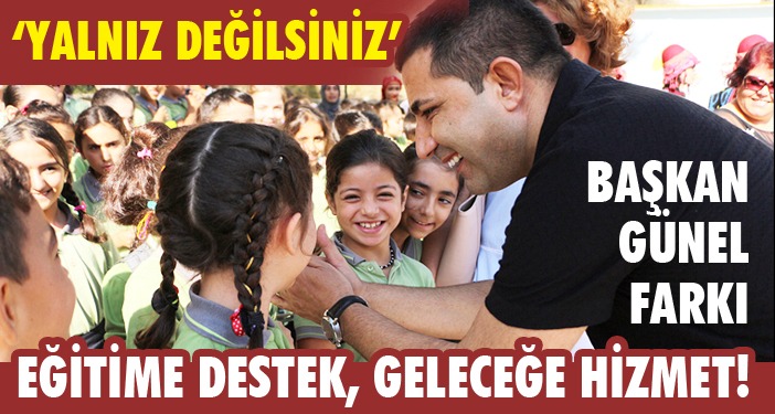 EĞİTİME DESTEKTE BAŞKAN ÖMER GÜNEL FARKI