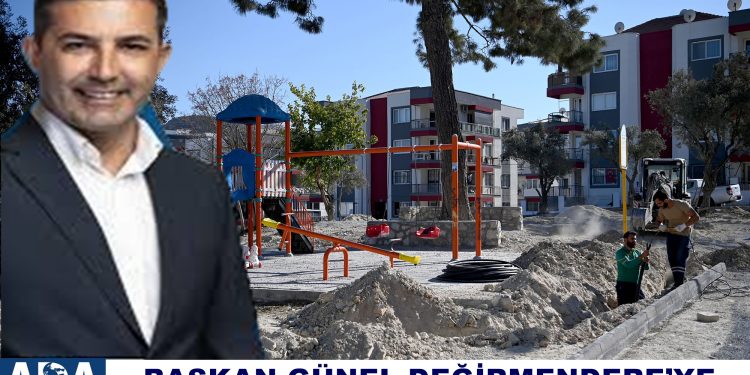 KUŞADASI BELEDİYESİ DEĞİRMENDERE’YE YENİ BİR PARK DAHA KAZANDIRIYOR