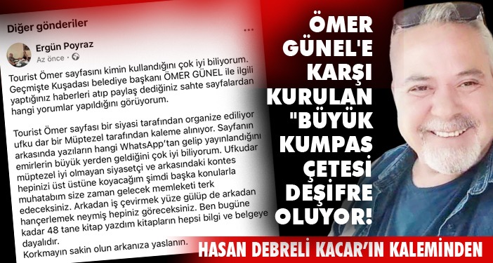 Ömer Günel’e karşı kurulan “BÜYÜK KUMPAS ÇETESİ DEŞİFRE OLUYOR!
