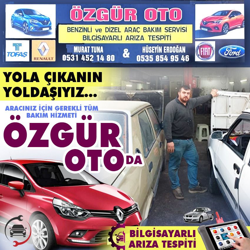 ÖZGÜR OTO 7/24 Yol Yardımı 0 531 452 14 80