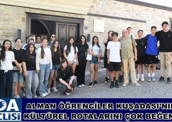 ALMAN ÖĞRENCİLER KUŞADASI’NIN KÜLTÜREL ROTALARINI ÇOK BEĞENDİ