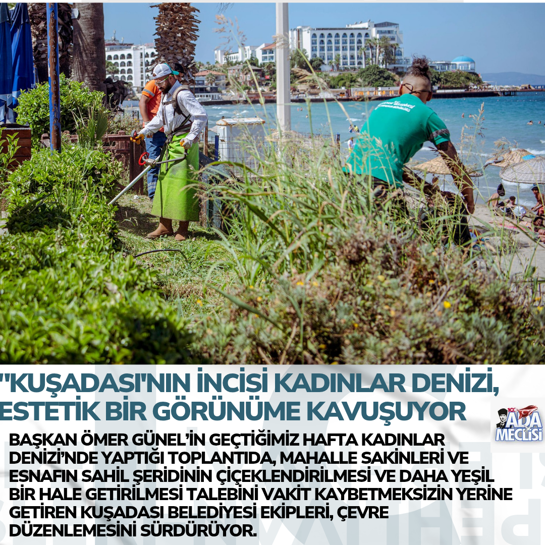 KADINLAR DENİZİ SAHİL ŞERİDİNE YENİ PEYZAJ DÜZENLEMESİ