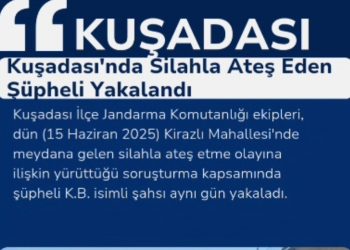 Kuşadası’nda Silahla Ateş Eden Şüpheli Yakalandı