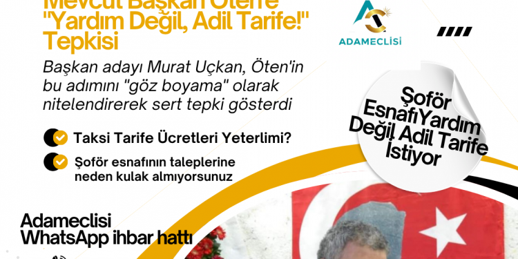 Başkan Adayı Uçkan’dan Mevcut Başkan Öten’e “Yardım Değil, Adil Tarife!” Tepkisi