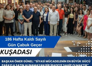 SİYASİ MÜCADELENİN EN BÜYÜK GÜCÜ PARAYLA SATIN ALINAMAYAN BİR İRADEYE SAHİP OLMAKTIR”