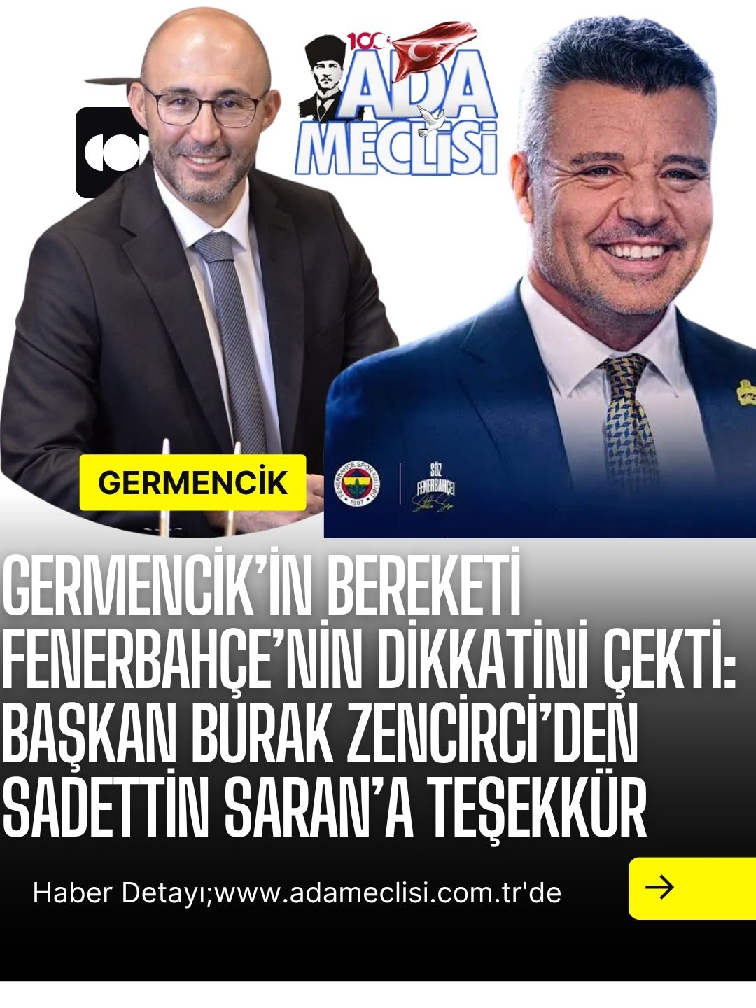 Germencik’in Bereketi Fenerbahçe’nin Dikkatini Çekti: Başkan Burak Zencirci’den Sadettin Saran’a Teşekkür