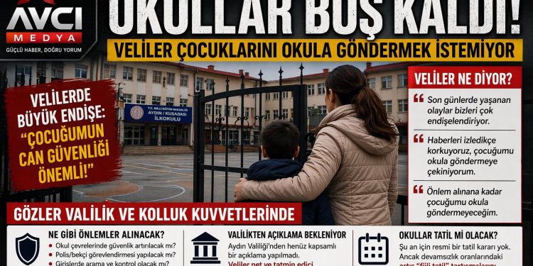 AYDIN VE KUŞADASI’NDA OKULLARDA DİKKAT ÇEKEN BOŞLUK